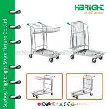 Acier handtruck marchandises lourdes transportant un chariot